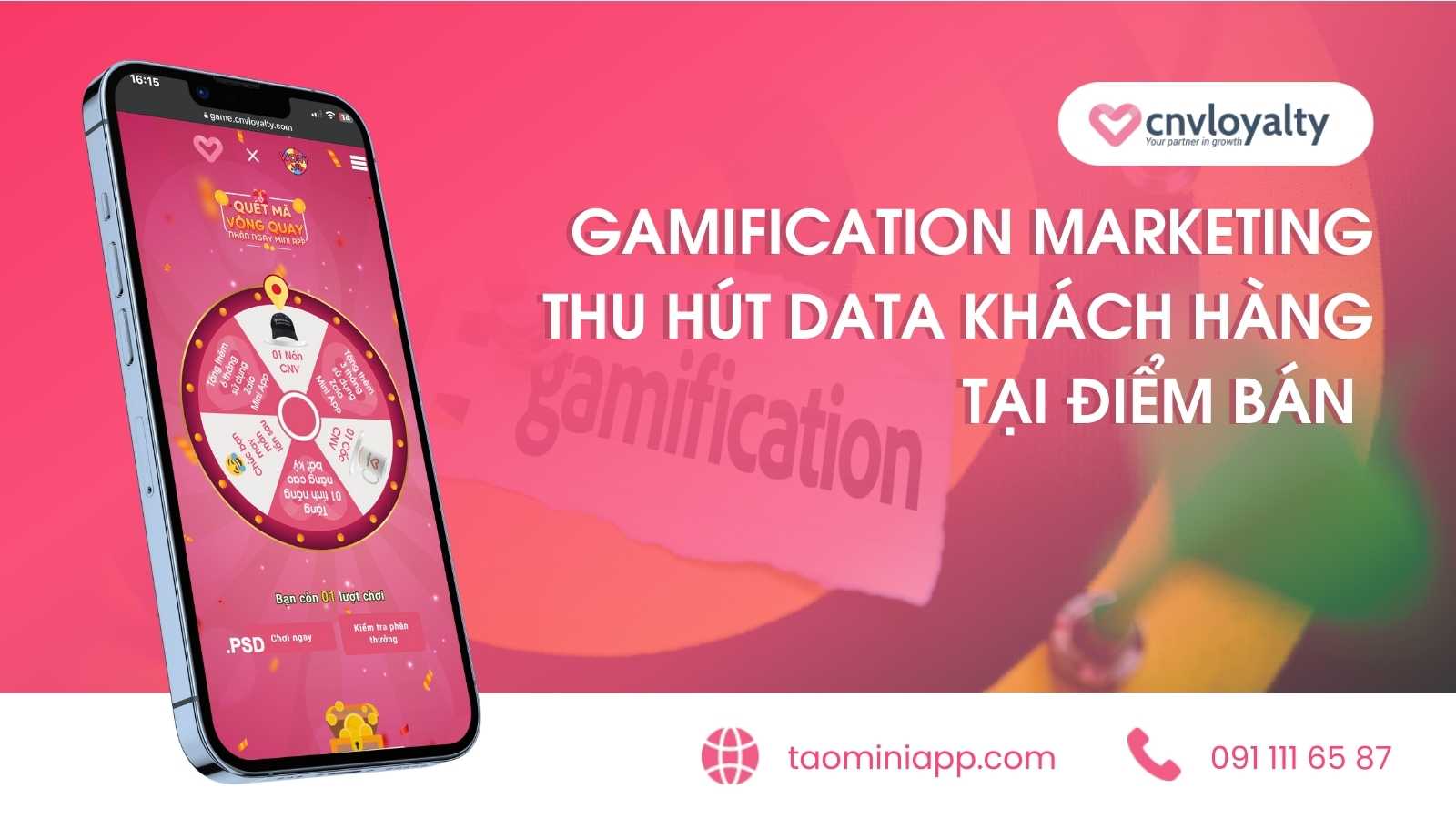 gamification marketing thu hut data khach hang tai diem ban