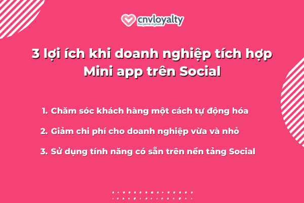 mini app trên social